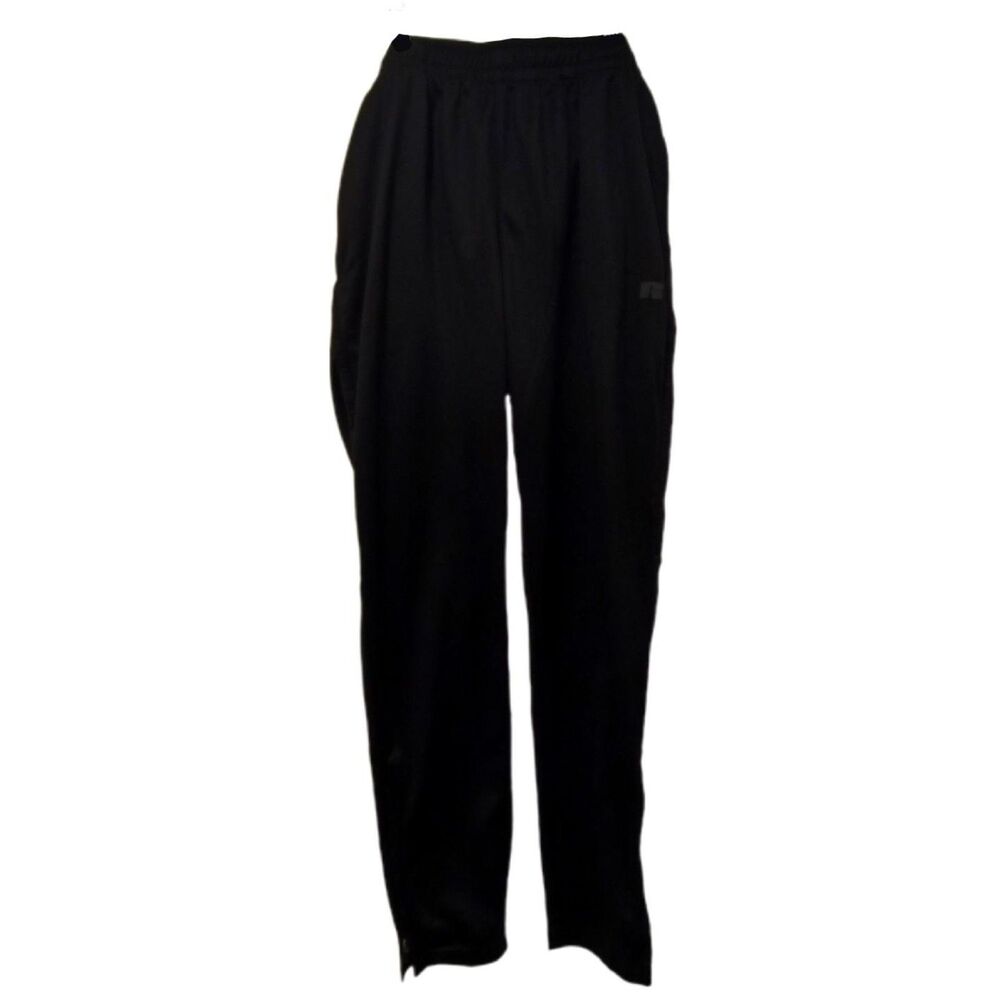 Russell Black Elastic Waist Track Pants Size M Gym Yoga Walk Run Workout